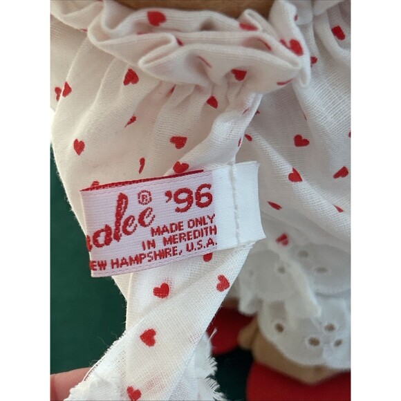 VTG 1996 Annalee 11" Baby Cakes Valentine Bear Doll Holding Heart - 035596 Rare - Picture 3 of 4